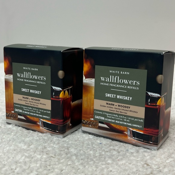 B&BW White Barn "Sweet Whiskey" Wallflowers Home Fragrance Refills - Picture 2 of 7